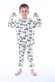 Mavi Traktör Desenli Erkek Çocuk Pijama Takımı - 10