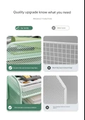 Metal Ofis Masa Dosya Rafı - Beyaz - Dört Katlı Dikey + Çerçeve + Kalemlik - 9