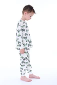Mavi Traktör Desenli Erkek Çocuk Pijama Takımı - 11