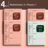 Öğrenci Düzeltme Defteri - Matematik 3 + Fizik - 4 Paket - 1