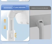 Ayarlanabilir Çocuk Okuma Rafı - Masaüstü Koyu Gri Kalın Braket - 11