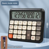 Sesli Hesap Makinesi - Büyük Ekran - Mute Yüksek Buton - Kahverengi - 1