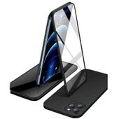 Apple iPhone 13 Pro Uyumlu 360 Derece Tam Kaplayan Cam Kapak Kılıf - 1