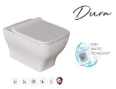 Dura Petra Rimles Asma Klozet Kanalsız Ve Duroplast Yavaş Kapanır Kapak - 4