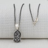 Nalı Şerif 925 Ayar Gümüş Bayan Kolye thumbnail 3