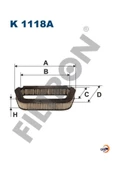 FTR K1118A Polen Filtresi Audı A8 4e 4.2 335hp 10-02-06-06 Fıltron K1118a - 1