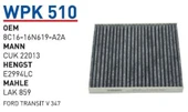 Wunder WPK510 Polen Filtresi Ford Transit V 347 - 1
