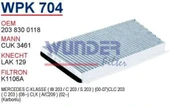 Wunder WPK704 Polen Filtresi Mercedes 203 Kasa C - Clk Klass (Karbonlu) - 1