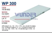 Wunder WP300 Wp300 Polen Filtresi - Opel Astra F 91-98 - Calibra - Tigr 540125518 - 1