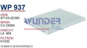 Wunder WP937 POLEN  FİLTRESİ - KİA SPORTAGE III-IV - HYUNDAİ İX 3 - 1