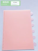 A4 A5 B5 Gevşek Yaprak Klasör Ayırıcı - A4-30 Delik Elma Pembe Pudra - 6
