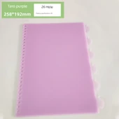 A4 A5 B5 Gevşek Yaprak Klasör Ayırıcı - B5-26 Delik Elma Taro Moru - 1