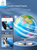 3D AR Dünya Küresi - 32cm - Metal Taban - Yay Braketi - Eğitim Küresi - 3