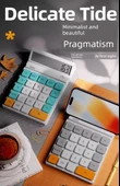 Ofis Hesap Makinesi - Canlı Gri Turuncu - Sessiz - 7