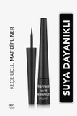 FLORMAR Suya Dayanıklı Mat Dipliner (SİYAH) - Waterproof Dipliner - 001 Black - 8690604536481 - 1