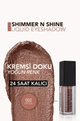 FLORMAR Metalik Likit Göz Farı (Lila) - Shimmer & Shine Liquid Shadow - 002 Soft Lilac - 8682536003100 - 4