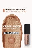 FLORMAR Metalik Likit Göz Farı (BAKIR) - Shimmer & Shine Liquid Shadow - 004 Sunset Look - 8682536003124 - 5