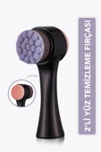 FLORMAR Ergonomik Saplı İkili Yüz Temizleme Fırçası - Face Cleansing Brush - 024 - 8690604597895 - 1