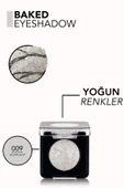 FLORMAR Yoğun Işıltılı Göz Farı - Baked Eyeshadow -009 Silver Leaf- 8682536052504 - 6