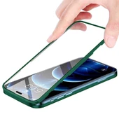 Apple iPhone 12 Pro Uyumlu 360 Derece Tam Kaplayan Cam Kapak Kılıf thumbnail 10