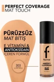 FLORMAR 24 Saat Kalıcı, Mat Bitişli Fondöten | 303 CLSSC BEIGE - 3