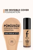 FLORMAR Doğal Bitişli Fondöten- Invisible Cover Hd Fdt. - 080 Soft Beige - 8682536059091 - 5