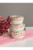 Miss Betty Emaye 3lü Saklama Kabı Rose Deluxe MİSS-16895-24 - 3