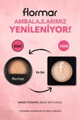 FLORMAR Yoğun Pigmentli Fırınlanmış Mat Pudra  - Baked Powder - 021 Beige With Gold - 8682536053532 - 2
