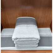 Özdilek 1 Adet Kdf Pamuk El-Yüz Havlusu (50x90)-Jalen Gri - 1