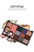 GOLDEN ROSE City Style Face&eye Palette No:02 Smokey 1 Paket - 1
