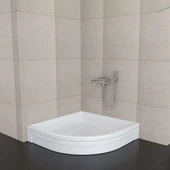 Sırduş 70x70x16 Oval Panelli Duş Teknesi - 1