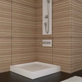 Sırduş 90x90x12 Kare Monoblok Duş Teknesi - 1