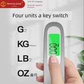 Taşınabilir Dijital Bagaj Tartısı - Lüks Çanta Elektronik Tartı - Gümüş - 4