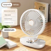 Masa Fanı - Buz Beyazı - 8000mAh - Sallanan Başlı - 1