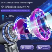Taşınabilir Katlanabilir Soğutucu Fan - Buz Mavisi - 8000mAh - LED Ekran - 2