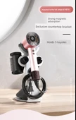 Dyson HD16 Masaüstü Deliksiz Saç Kurutma Makinesi Askısı - Günbatımı Pembe Toz - Yükseklik Artırımlı 5 Başlık - HD16/HD15/HD08 Uyumlu - 7