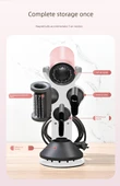 Dyson HD16 Masaüstü Deliksiz Saç Kurutma Makinesi Askısı - Günbatımı Pembe Toz - Yükseklik Artırımlı 5 Başlık - HD16/HD15/HD08 Uyumlu - 9