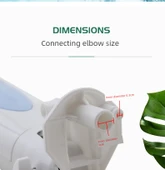 FS40-45 Elektrikli Fan Dış Kasa Bağlantı Kutusu Anahtar Kutusu Plastik Parçaları - 10
