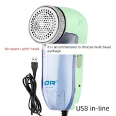 Elektrikli Giysi Lint Temizleyici - Yeşil Ana Ünite Standart (USB Tarzı) - 1