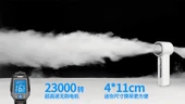 Taşınabilir USB Şarjlı El Fanı - Dyson Siyah - 4000mAh - Bilek İpi + Hızlı Şarj Kablosu - 6
