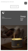 Sessiz Nemlendirici - Aromaterapi ve Gece Işığı - Mavi - Pil ile - 10