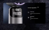 USB Şarjlı Taşınabilir Mini Fan - Dyson Mor, 6000m Standart - 12