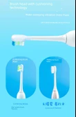 Sonic Elektrikli Diş Fırçası - Süpürme Titreşimi Üzüm Moru (5 Fırça Başlığı + Dezenfeksiyon Kutusu + Taşınabilir Kutu + Şarj Kablosu) Hediye Kutusu - 11
