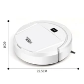 Akıllı Şarjlı Süpürme Mop Robotu - Hediye Kutusu Ambalajı + Beyaz APP Su Tankı - 6