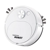 Otomatik USB Şarjlı Süpürge Robot Vakum Temizleyici - Beyaz - 8018 Şarjlı - 6