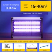 İç Mekan Sivrisinek Öldürücü Lamba - 220V Takılabilir - Üç Lamba - 6W - 15-40 m2 - 1