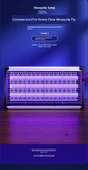 İç Mekan Sivrisinek Öldürücü Lamba - 220V Takılabilir - Üç Lamba - 2W - 10 m2 - 6