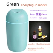 Mini USB Nemlendirici - Açık Yeşil - 420ml - Model 4 - 1
