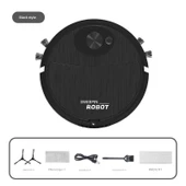 Otomatik USB Şarjlı Süpürge Robot Vakum Temizleyici - Siyah - 8018 Şarjlı - 5