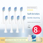 Diş Fırçası Başlığı Değişimi - Ekose Nazik Tip 8 (Bakır Yok - DuPont Fırça İpliği) - 1